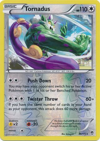 Tornadus - 86/111 - Rare - Reverse Holo