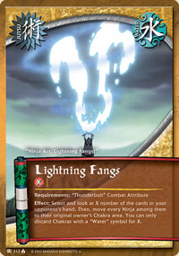 Lightning Fangs - J-312 - Uncommon - 1st Edition