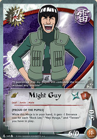 Might Guy - N-349 - Rare - 1st Edition