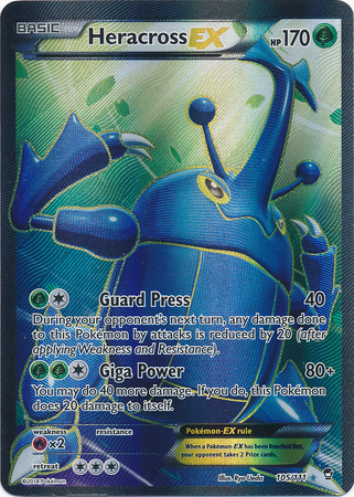 Heracross-EX - 105/111 - Full Art EX