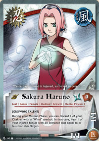 Sakura Haruno - N-345 - Common - 1st Edition