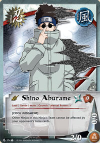 Shino Aburame - N-374 - Common - 1st Edition