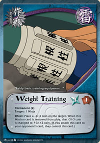 Weight Training - M-US110 - Uncommon - 1st Edition