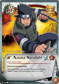 Asuma Sarutobi - N-158 - Uncommon - 1st Edition