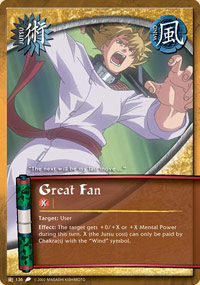 Great Fan - J-136 - Common - 1st Edition