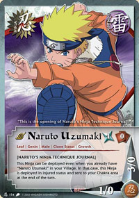 Naruto Uzumaki - Common - N-154 - Common - 1st Edition