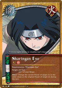 Sharingan Eye - J-130 - Uncommon - 1st Edition