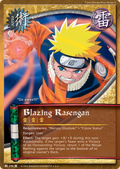 Blazing Rasengan - J-296 - Super Rare - 1st Edition - Foil