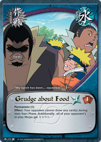 Grudge about Food - M-277 - Common - 1st Edition