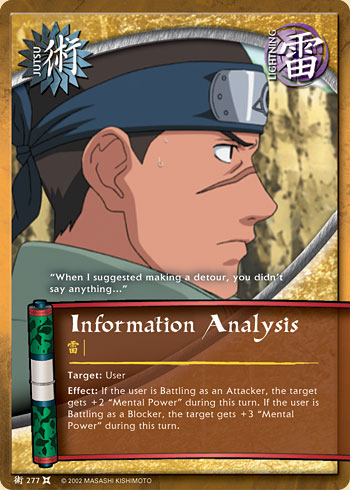 Information Analysis - J-277 - Common - 1st Edition