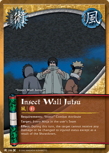 Insect Wall Jutsu - J-286 - Common - 1st Edition