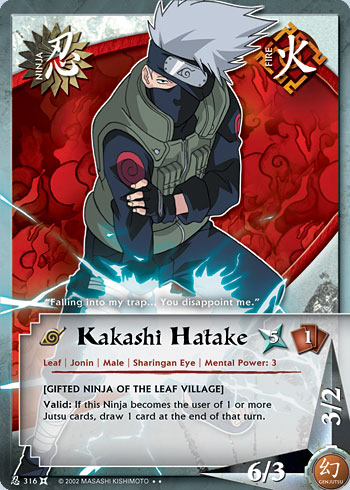 Kakashi Hatake - N-316 - Rare - 1st Edition