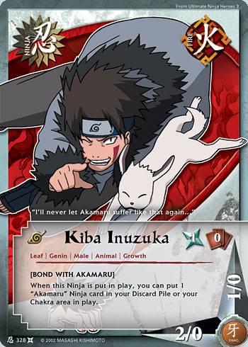 Kiba Inuzuka - N-328 - Common - 1st Edition