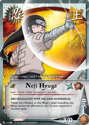 Neji Hyuga - N-310 - Common - 1st Edition