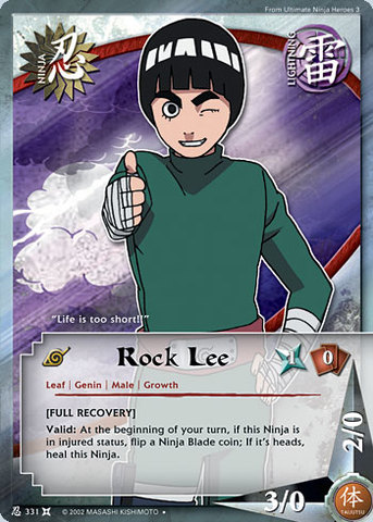 Rock Lee - N-331 - Uncommon - 1st Edition