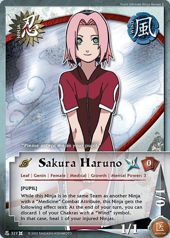 Sakura Haruno - N-327 - Common - 1st Edition