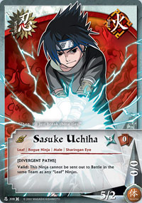 Sasuke Uchiha - N-308 - Common - 1st Edition