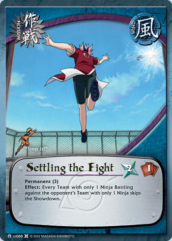 Settling the Fight - M-US068 - Common - 1st Edition