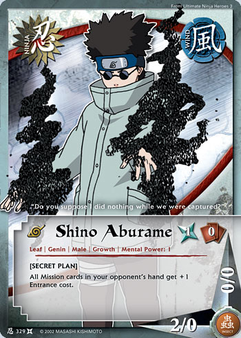 Shino Aburame - N-329 - Common - 1st Edition