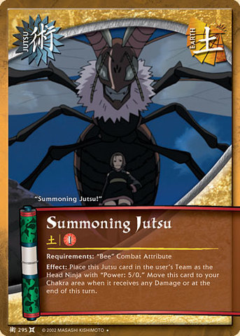 Summoning Jutsu - J-295 - Uncommon - 1st Edition