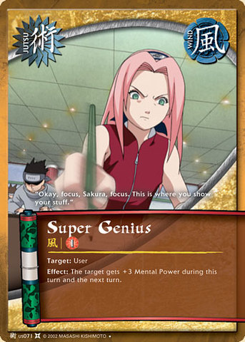 Super Genius - J-US071 - Uncommon - 1st Edition