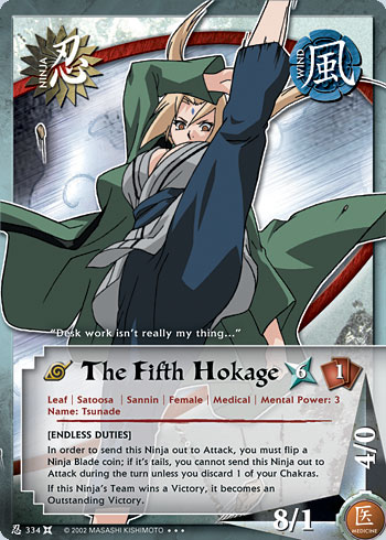 The Fifth Hokage - N-334 - Super Rare - 1st Edition - Foil - Naruto Singles  » The Chosen - Pro-Play Games