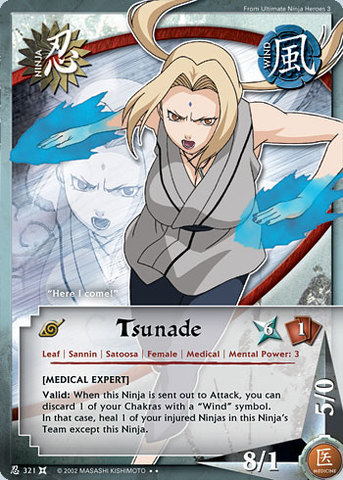 Tsunade - N-321 - Rare - 1st Edition