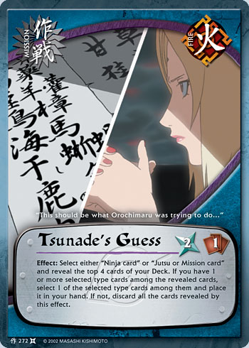 Tsunades Guess - M-272 - Common - 1st Edition