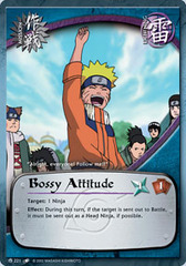 Bossy Attitude - M-221 - Common - 1st Edition