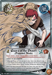 Gaara of the Desert (Possessed Mode) - N-US043 - Rare - 1st Edition