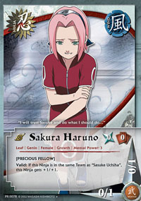 Sakura Haruno - PR-007R - Uncommon - 1st Edition