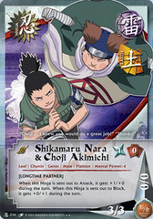 Shikamaru Nara & Choji Akimichi - N-234 - Rare - 1st Edition