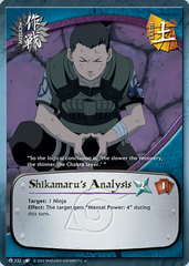 Shikamaru's Analysis - M-232 - Uncommon - 1st Edition