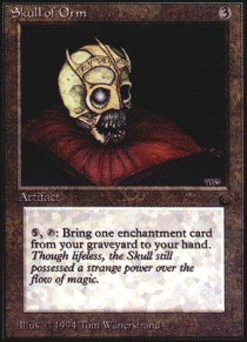 MTG magic cards 1x Skull of Orm The Dark Light Play, English