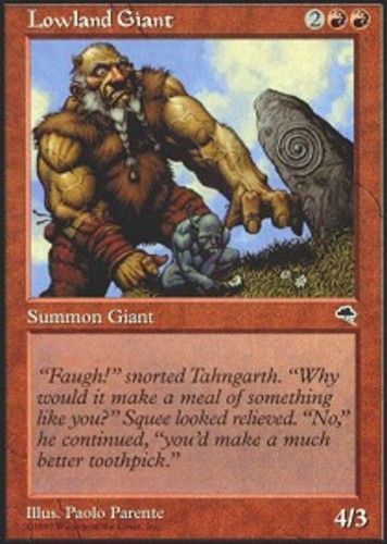 Lowland Giant - Tempest # MTG Magic The Gathering