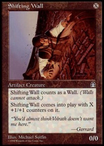 MTG magic cards 1x Shifting Wall Stronghold Light Play, English | eBay