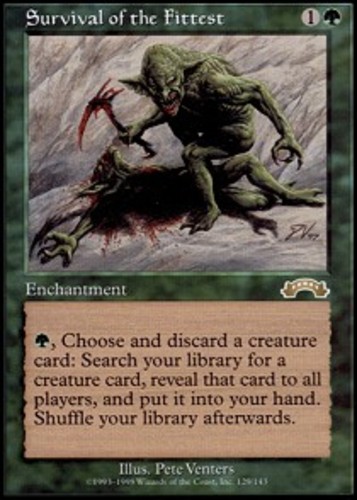 Heavy Played, English - 1 x MTG Survival of the Fittest Exodus | eBay