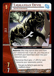 Tasmanian Devil, Hugh Dawkins