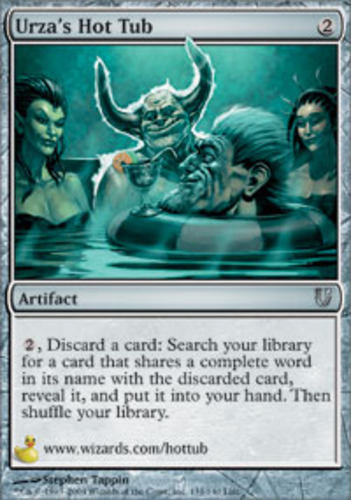 horniest mtg cards Urza's Hot Tub ~ Near Mint Unhinged MTG Magic UltimateMTG Artifact Card