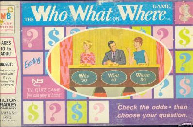 The Who, What or Where Game