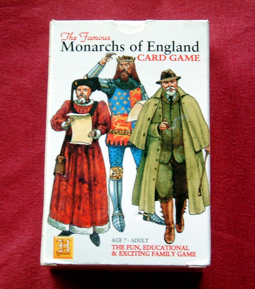 The Famous Monarchs of England Card Game