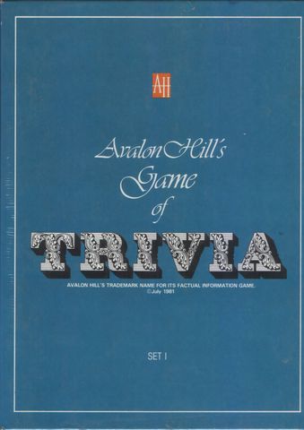 Avalon Hill Game Companys Game of Trivia