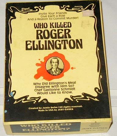 Jamie Swise Mystery Games: Who Killed Roger Ellington?