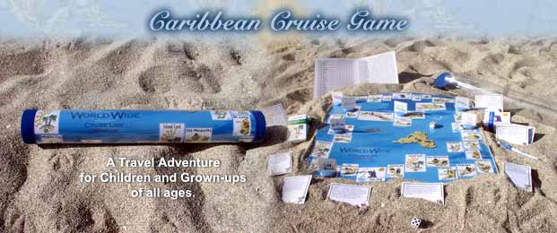WorldWide Cruise Lines Caribbean Cruise Board Game