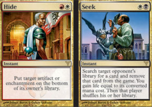 Hide // Seek Magic mtg Moderate Play, English Dissension x1