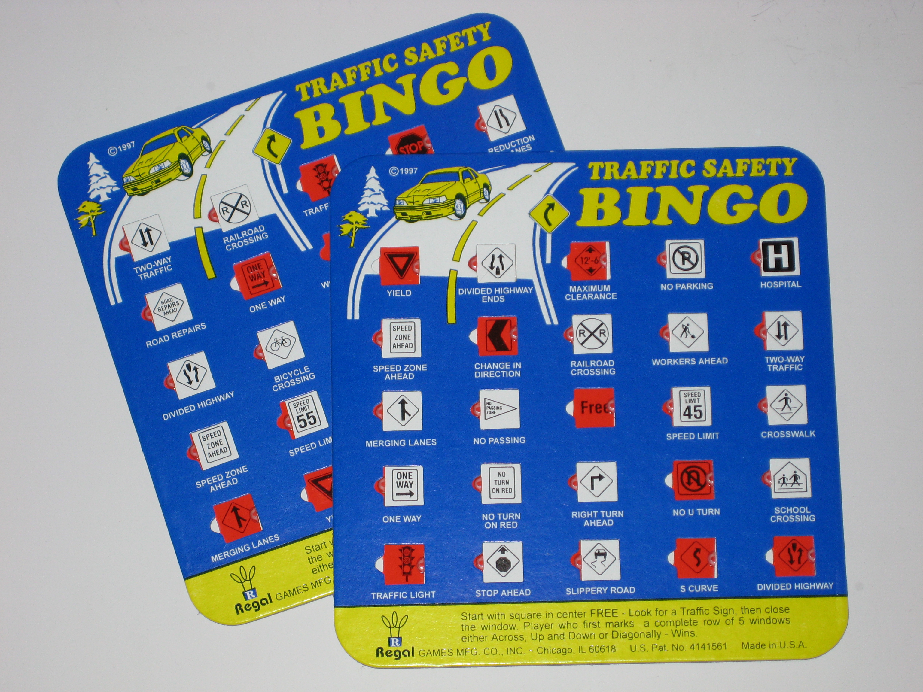 Interstate Highway Bingo