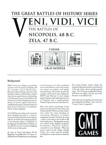 Veni Vidi Vici, GBoH Caesar Module