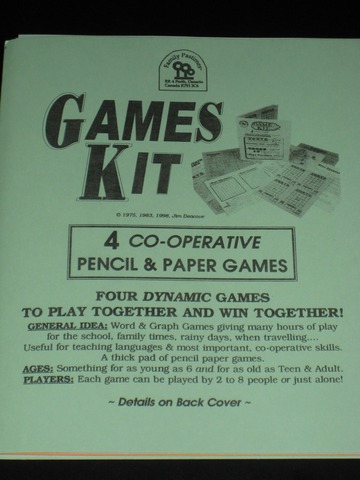 Games Kit - 4 Cooperative Pencil & Paper Games