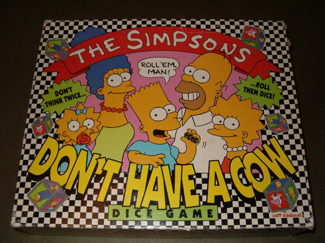Simpsons, The - Dont Have A Cow Dice Game