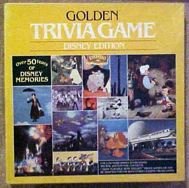 Golden Trivia Game - Disney Edition
